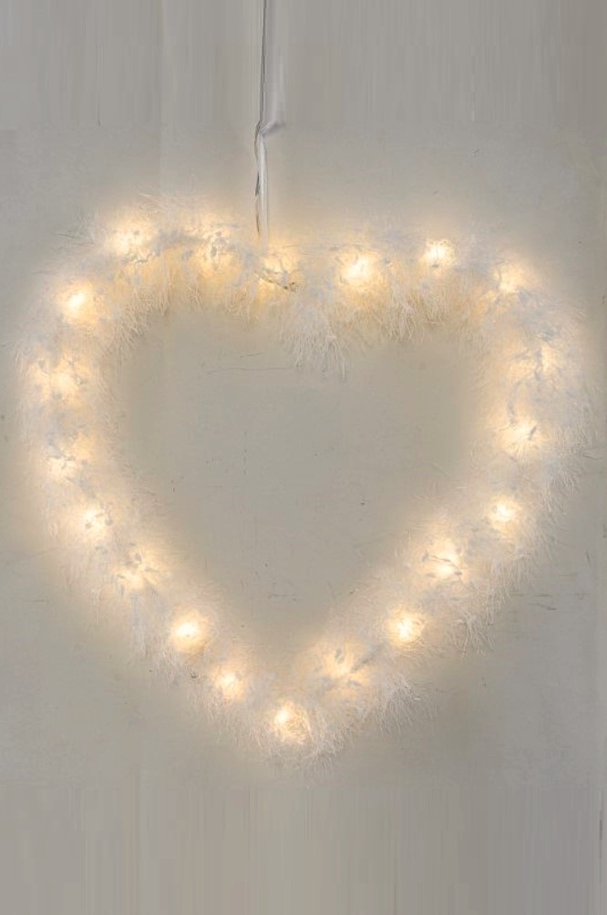 Heart LED - White - 35x35 cm
