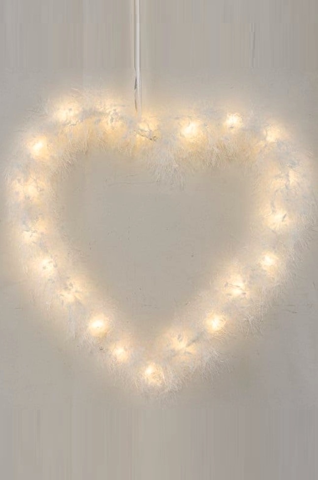 Heart LED - White - 45x45 cm