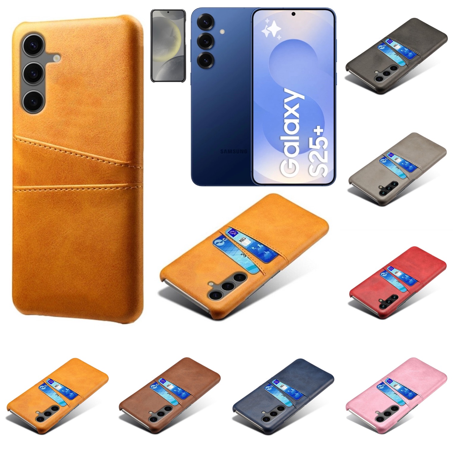 Korthållare Samsung Galaxy S25 Plus skal mobilskal hål laddare - - 13