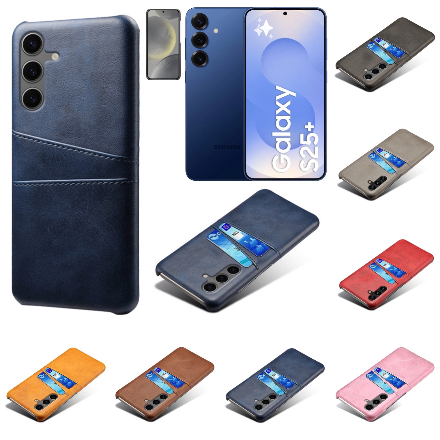 Korthållare Samsung Galaxy S25 Plus skal mobilskal hål laddare - - 11