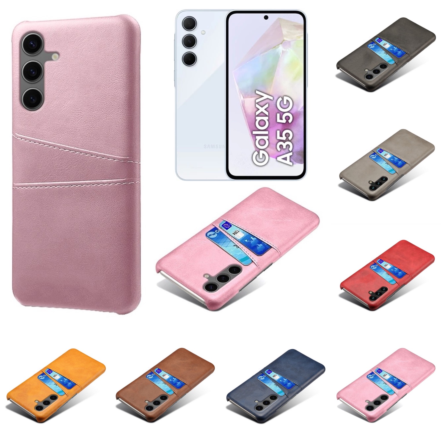 Korthållare Samsung Galaxy A35 skal mobilskal urtag laddare - - 16