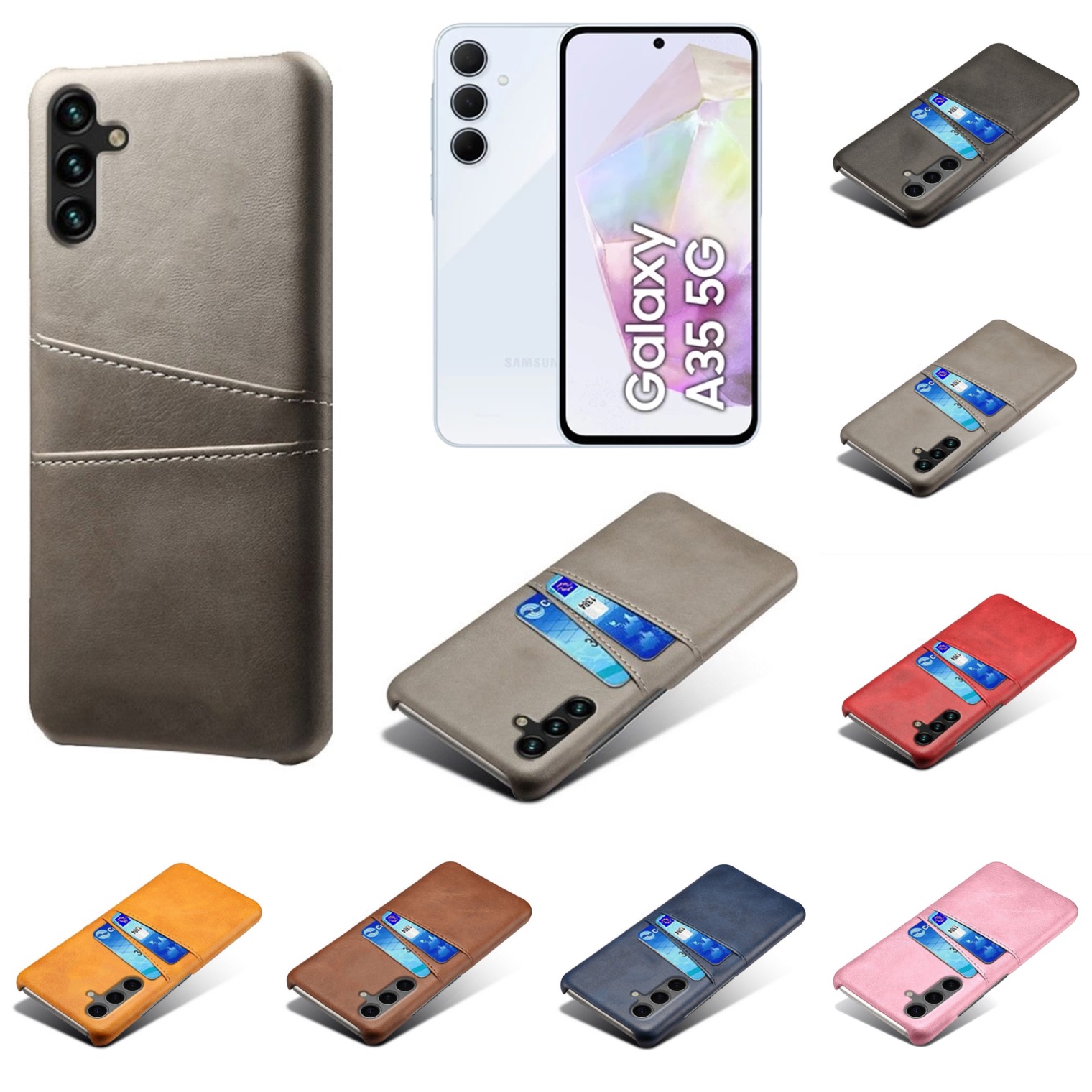 Korthållare Samsung Galaxy A35 skal mobilskal urtag laddare - - 15