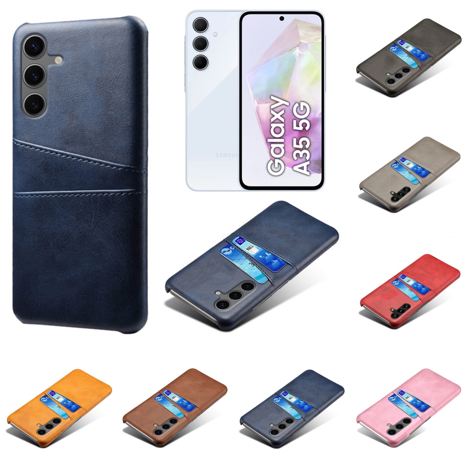 Korthållare Samsung Galaxy A35 skal mobilskal urtag laddare - - 11