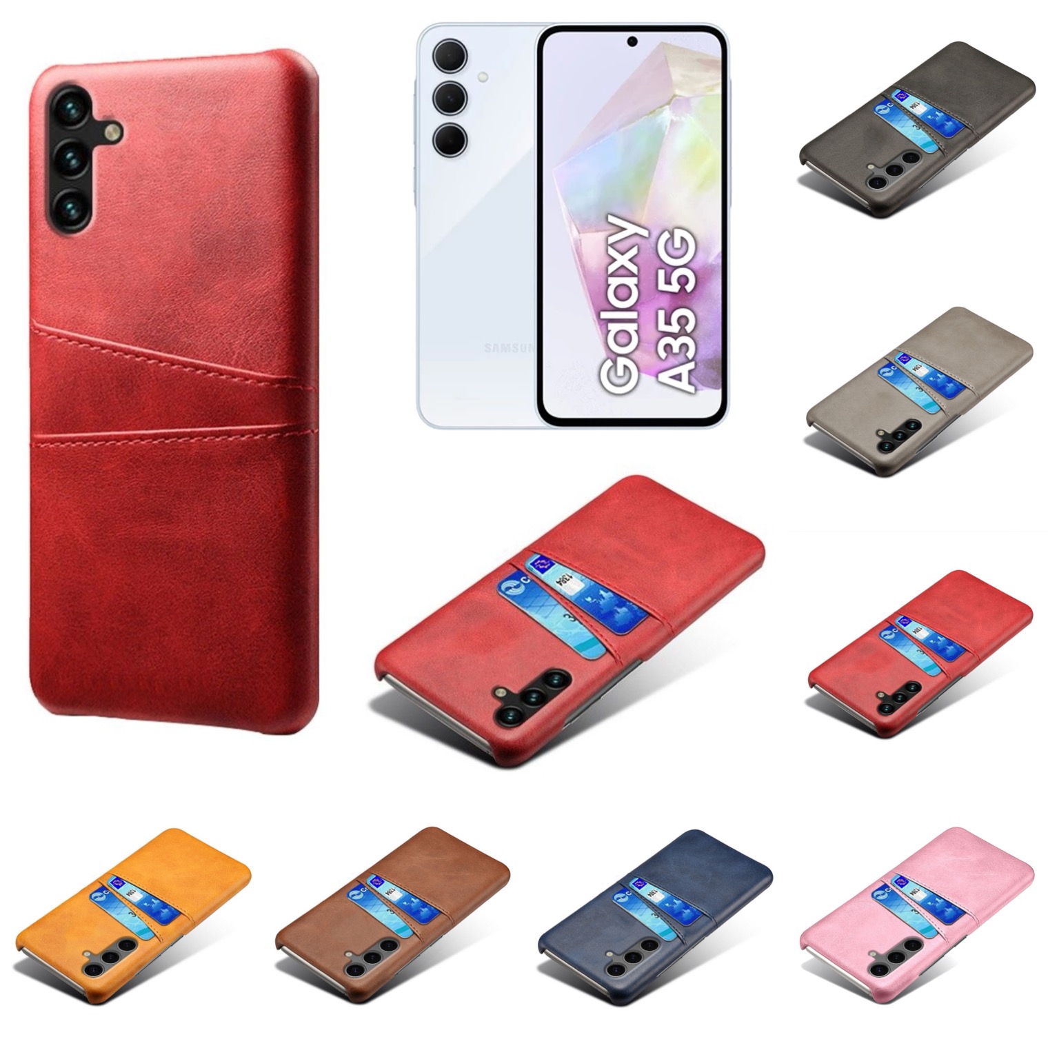 Korthållare Samsung Galaxy A35 skal mobilskal urtag laddare - - 12