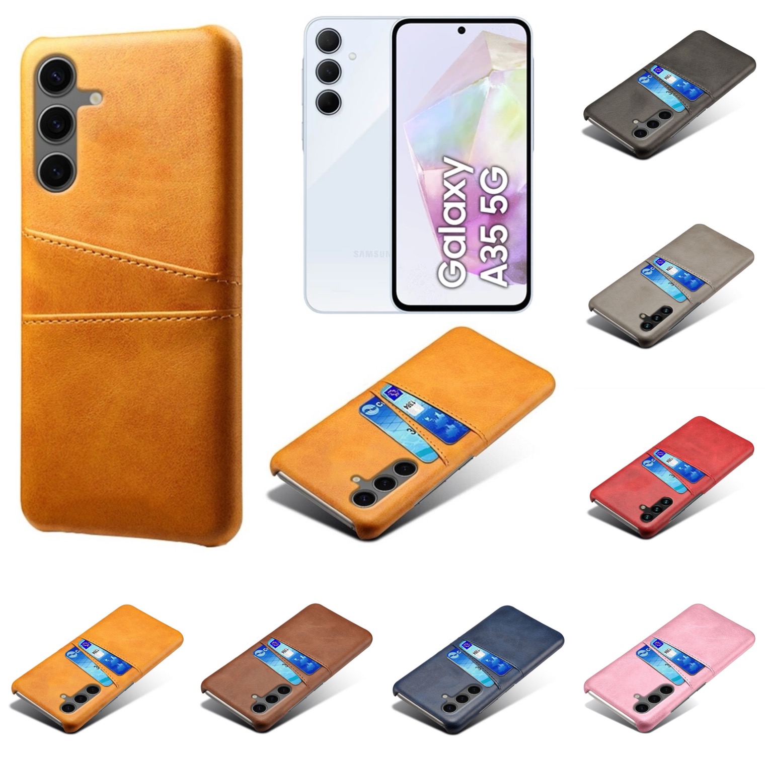 Korthållare Samsung Galaxy A35 skal mobilskal urtag laddare - - 13