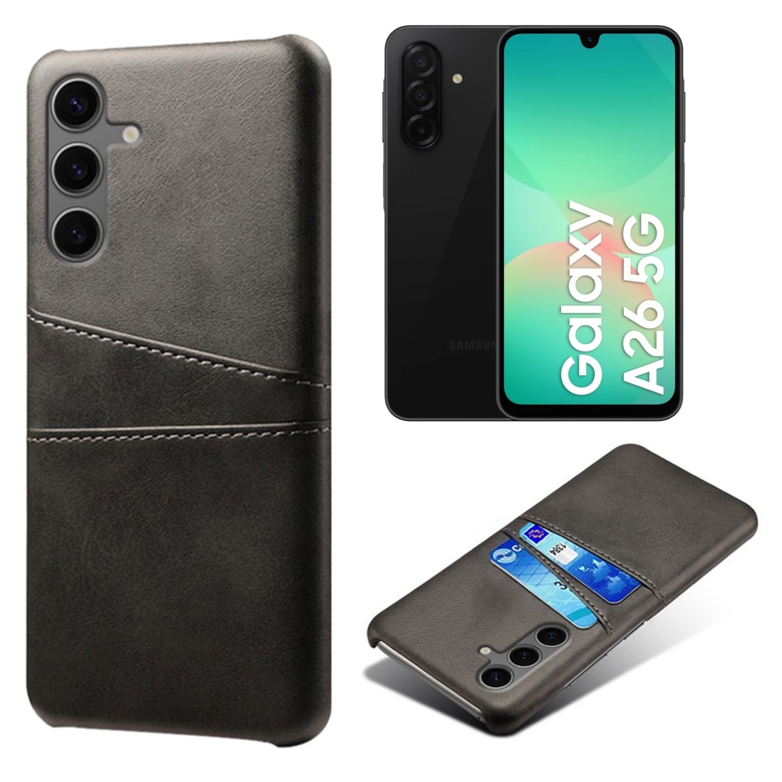 Korthållare Samsung Galaxy A26 skal mobilskal urtag laddare - - 3