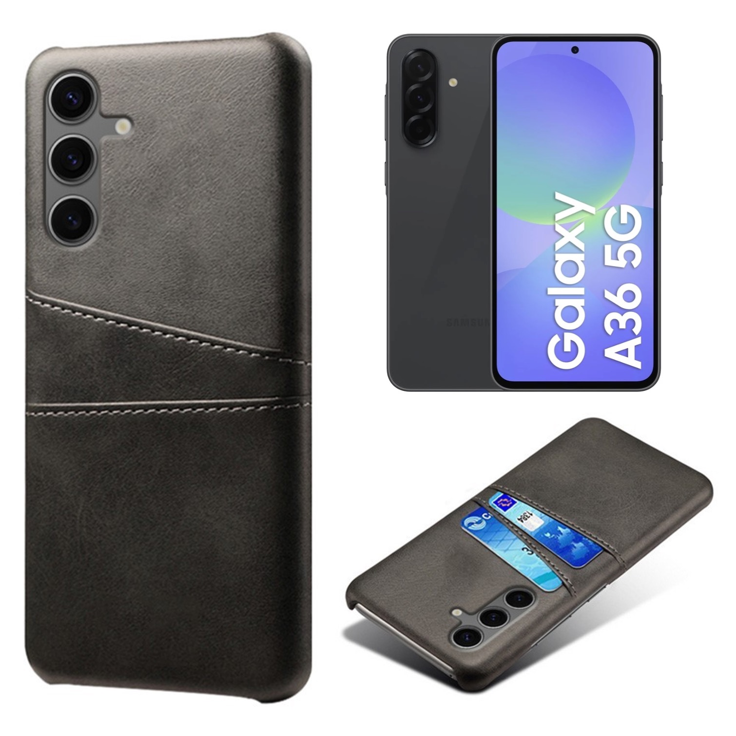 Korthållare Samsung Galaxy A36 skal mobilskal urtag laddare - - 3