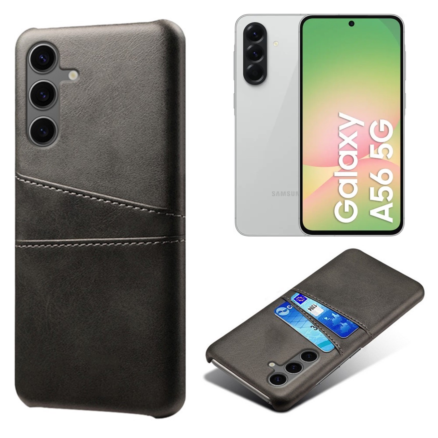Korthållare Samsung Galaxy A56 skal mobilskal urtag laddare - - 3