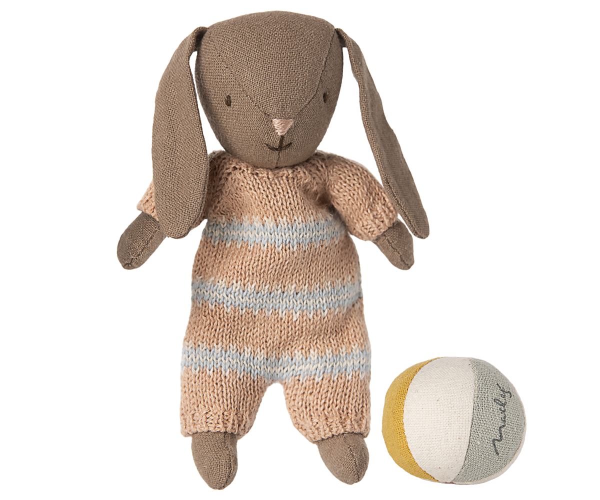 Bunny set Micro Brown Dusty rose