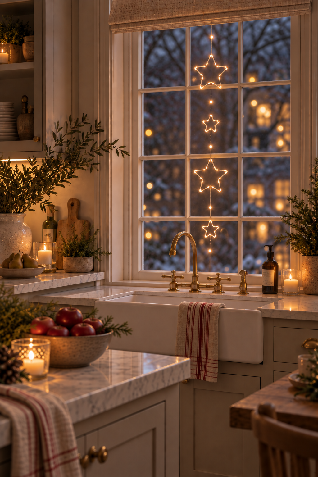 String lights with stars - Dew Drops - 105x20 cm - 7