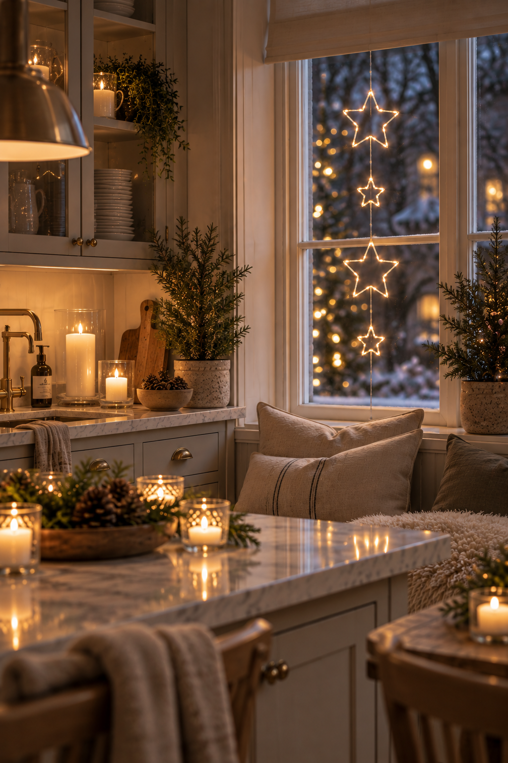 String lights with stars - Dew Drops - 105x20 cm - 2