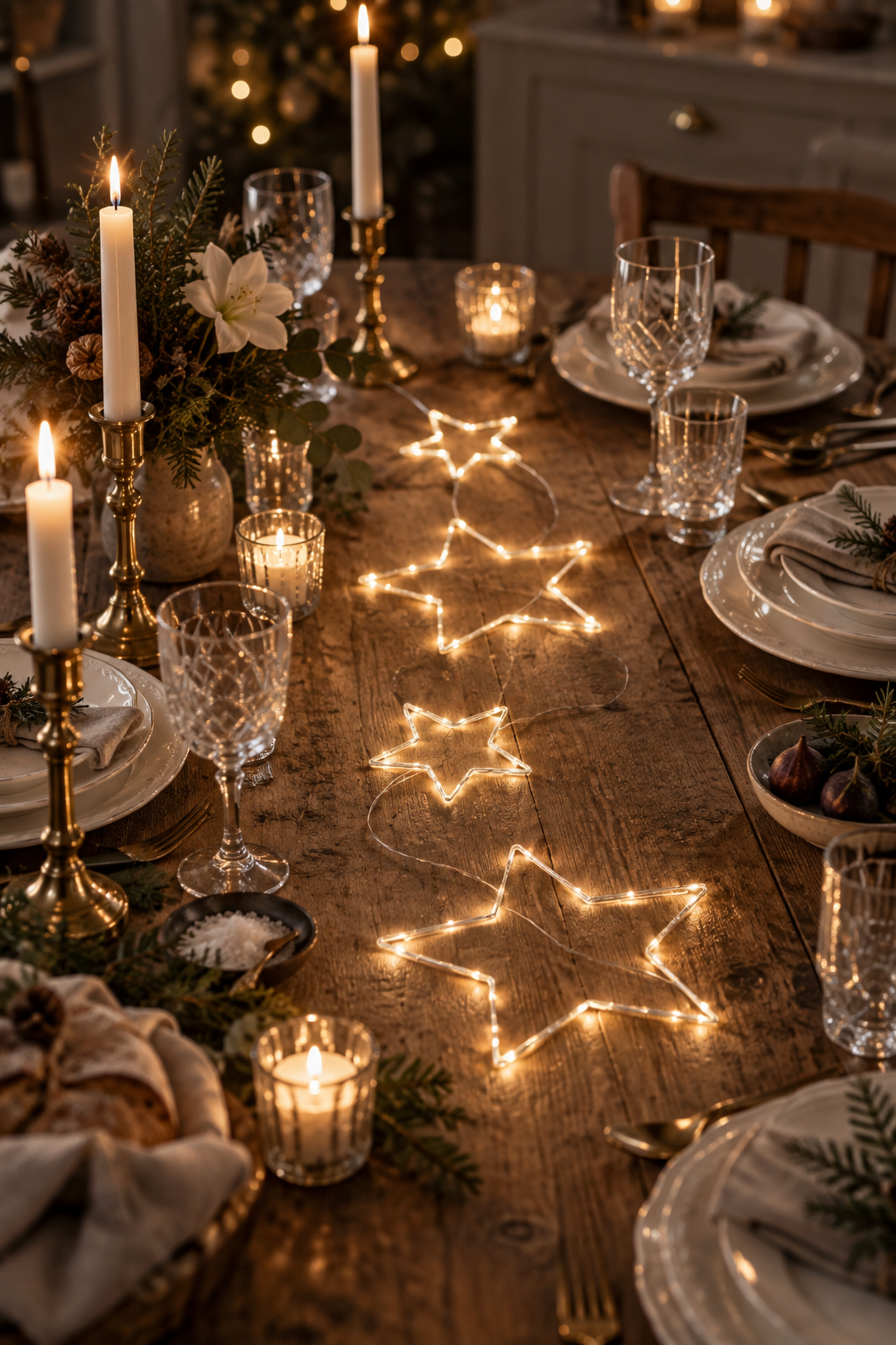 String lights with stars - Dew Drops - 105x20 cm - 4