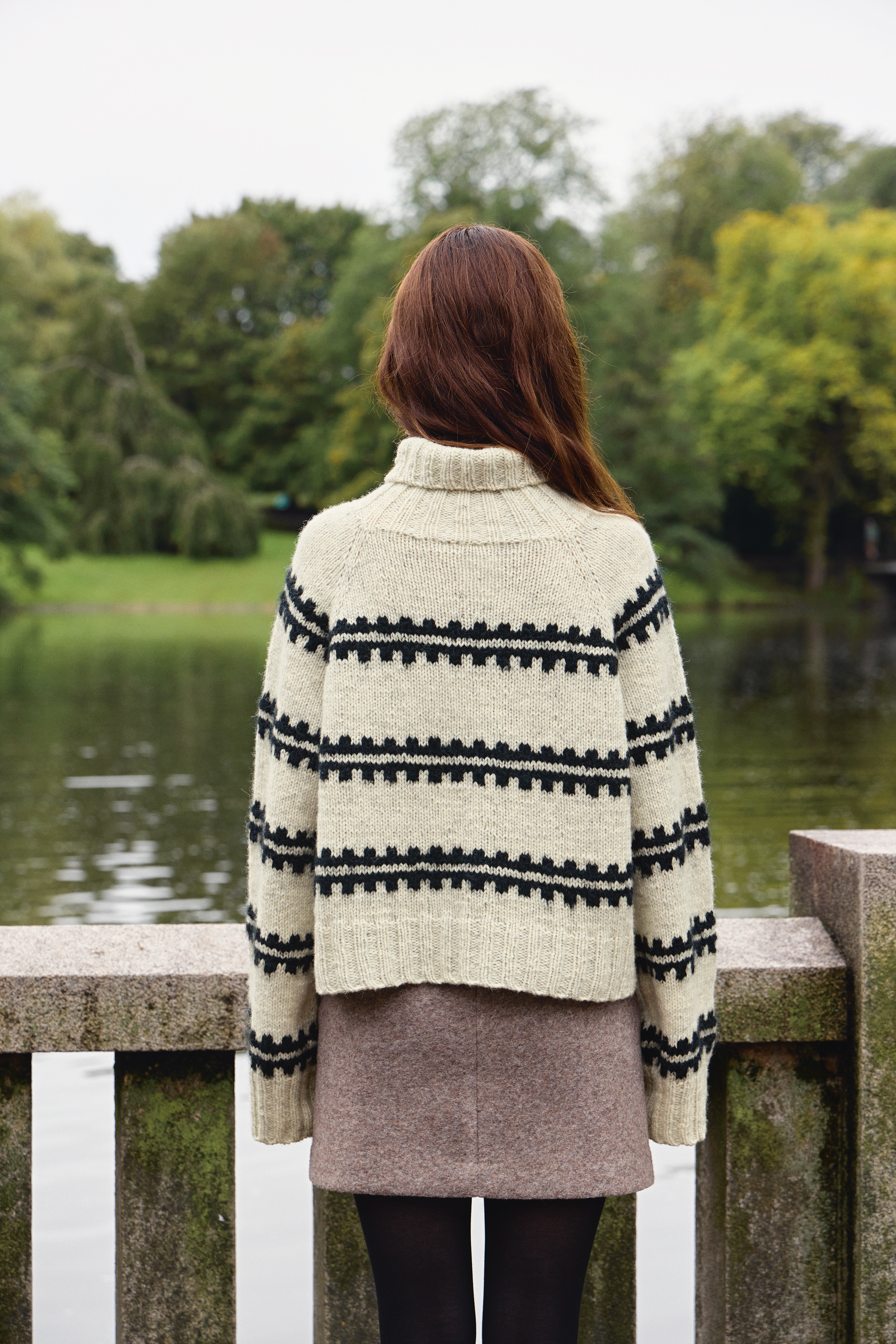 Sandnes Ridge Sweater Dam 2513_01 (17 m flerfärgsstick st 4,5) - 5