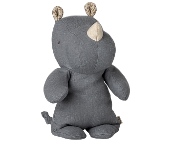 Safari friends Rhino Small Dusty blue