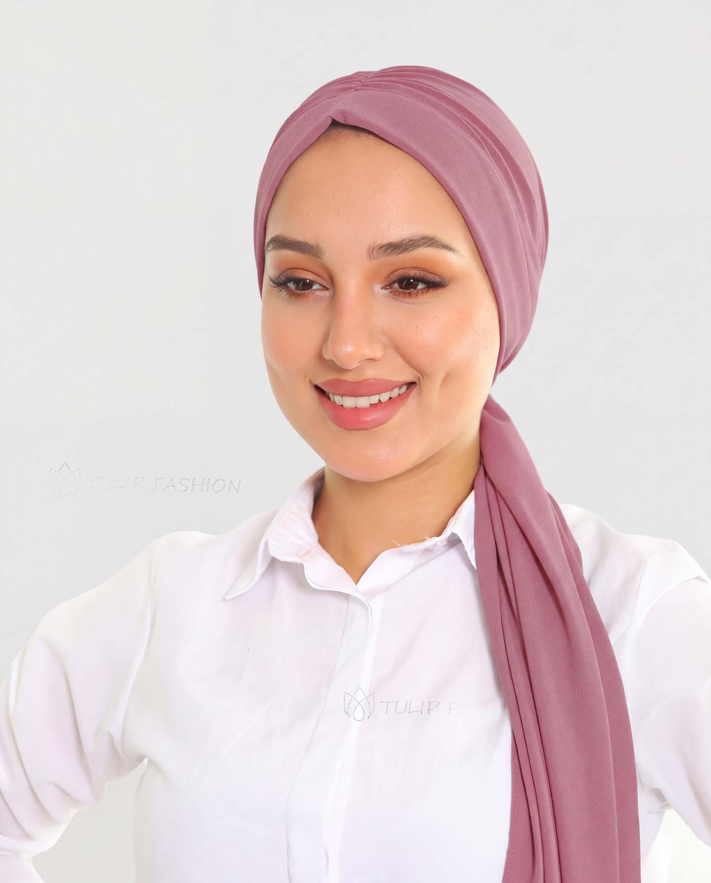 Turban - Fay - Djup Mauve
