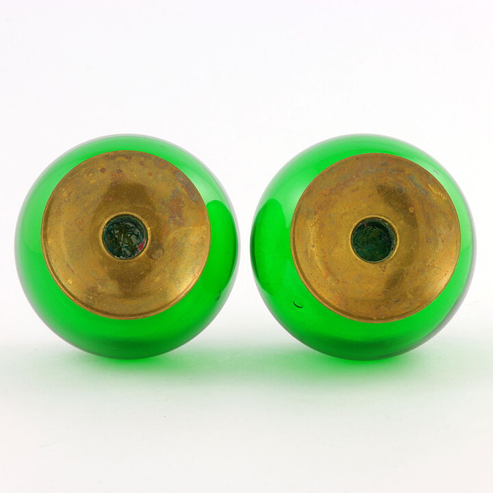 グンナー・アンデル   Lightballsシリーズ  ガラス製のキャンドルホルダー  2個  7cm  1950年代 (3)