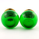 Gunnar Ander (Lightballs 1950s) Two Swelling Glass Candleholders 7 cm (3)
