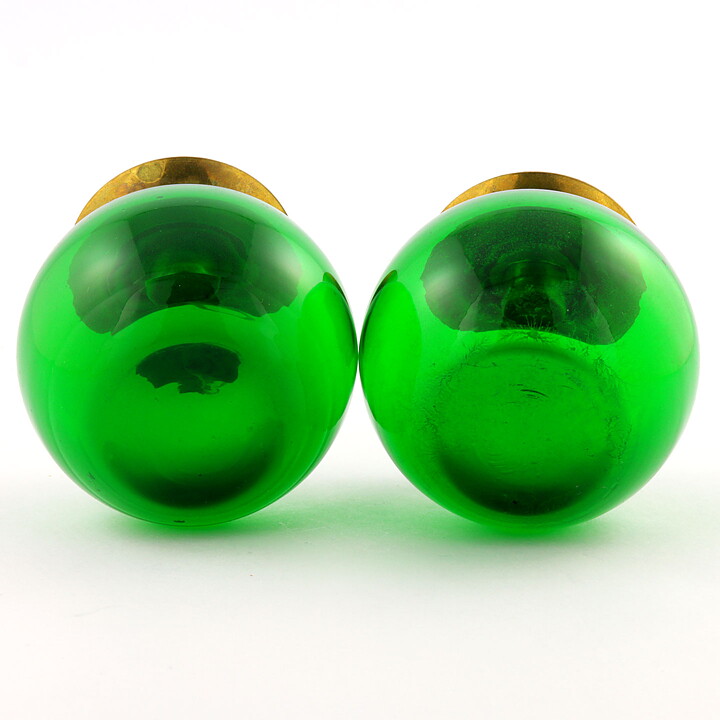 グンナー・アンデル   Lightballsシリーズ  ガラス製のキャンドルホルダー  2個  7cm  1950年代 (3)