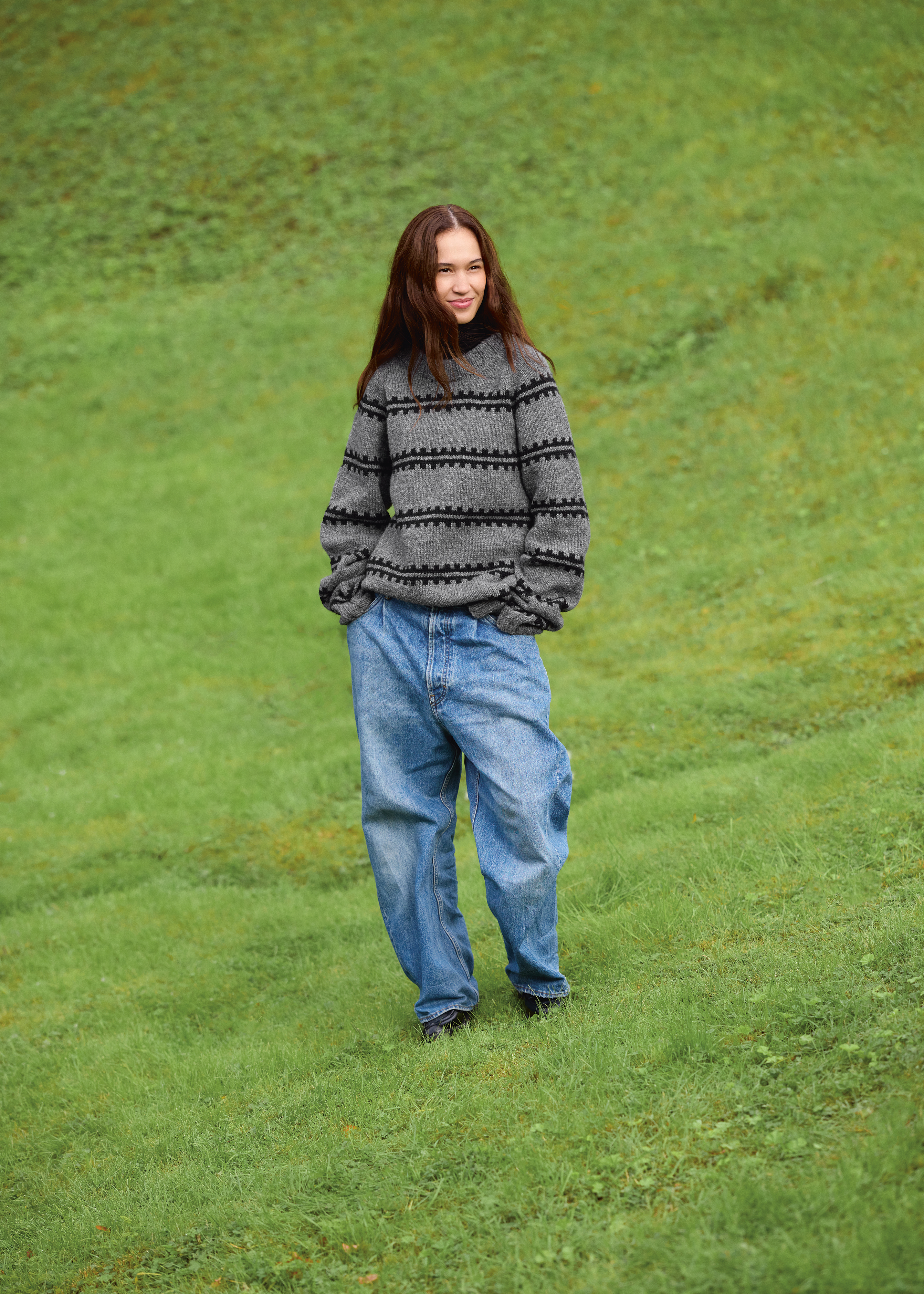 Sandnes Ridge Sweater Man 2513_02 (17 m flerfärgsstick st 4,5) - 3