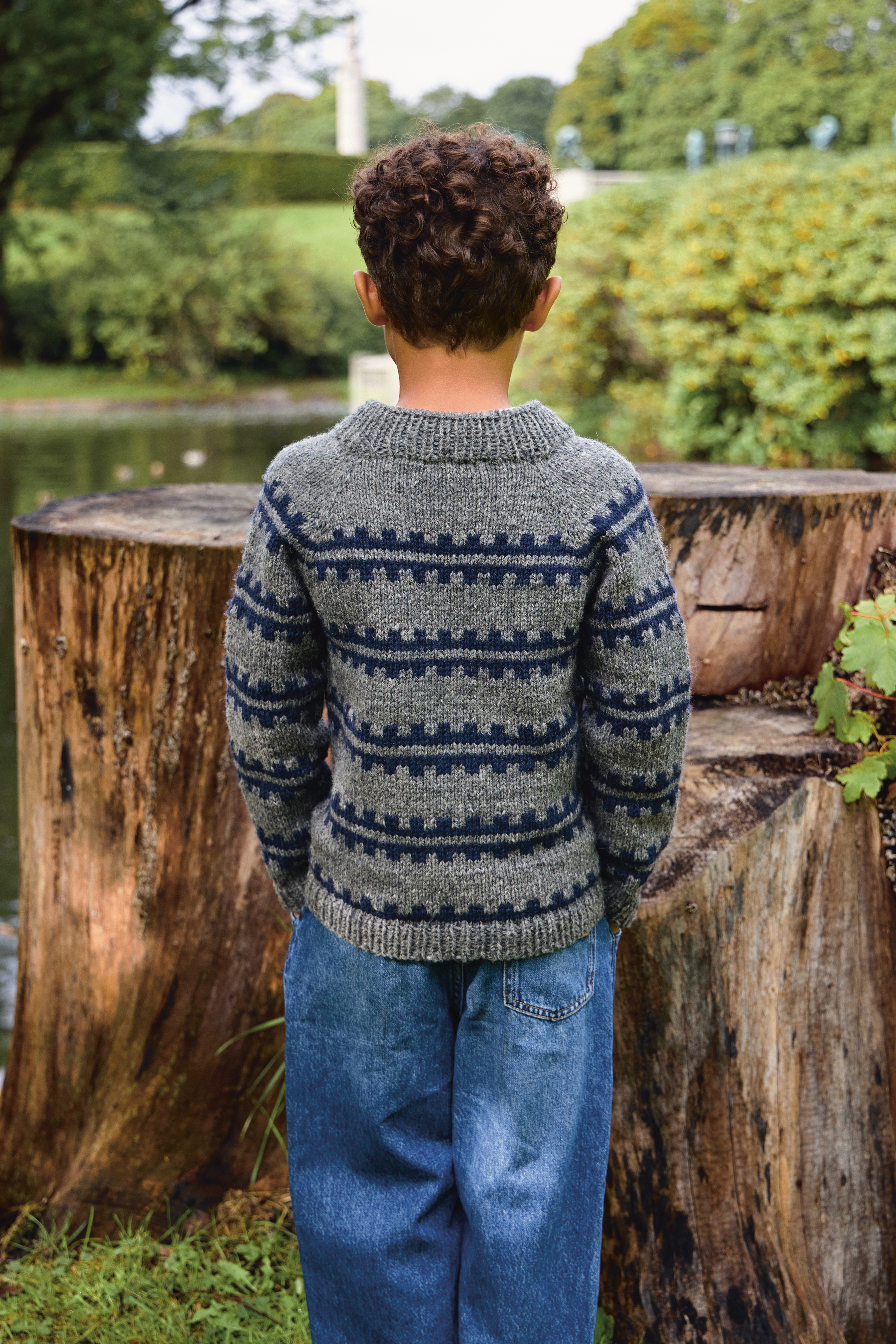 Sandnes Ridge Sweater Junior 2513_03 (17 m flerfärgsstick st 4,5) - 5