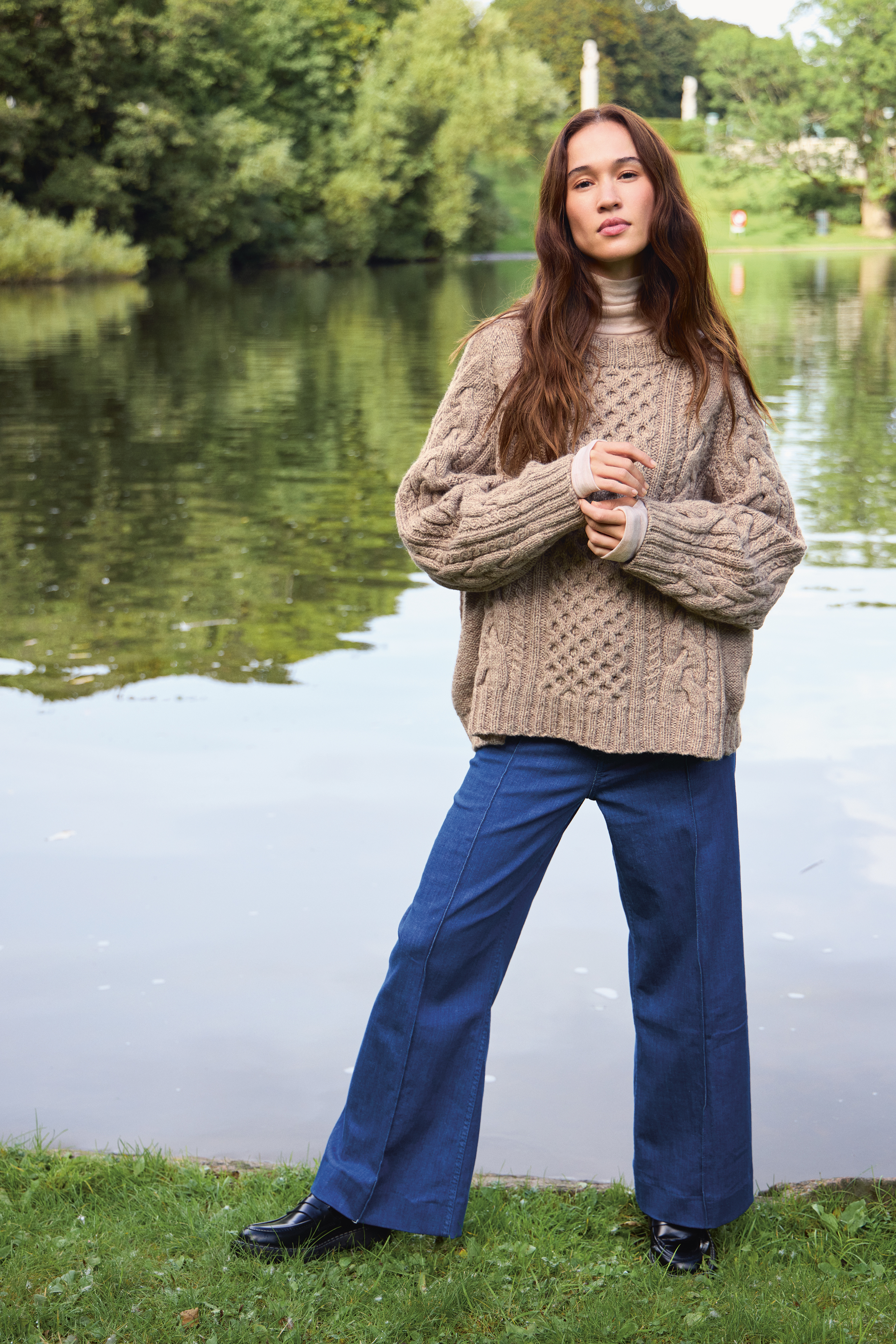 Sandnes Wilbur Cable Sweater 2513_04 (18 m flätstick st 4)