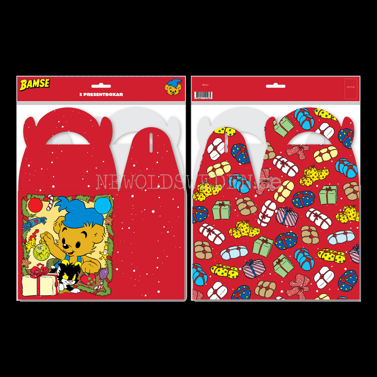 Bamse Presentbox  10 x 11 cm - 2-PACK - FSC - 2