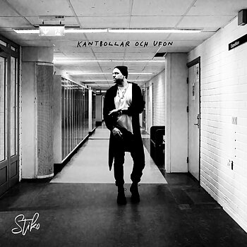 Omslagsbilden till Stiko Per Larssons åttonde album "Kantbollar och ufon".