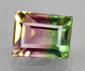 Turmalina bicolor rosa y verde natural certificada, súper rara - 3