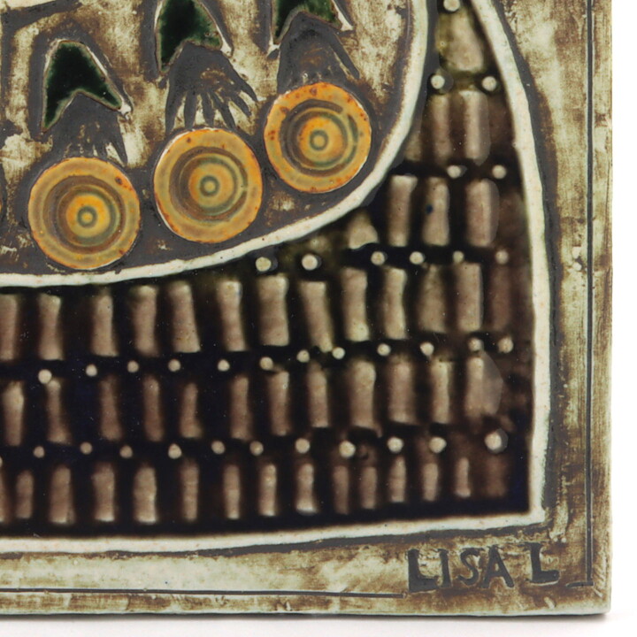 Lisa Larson (Unik 1961) Striking Ship Wall Plaque 23 cm (3) <Studio Production>