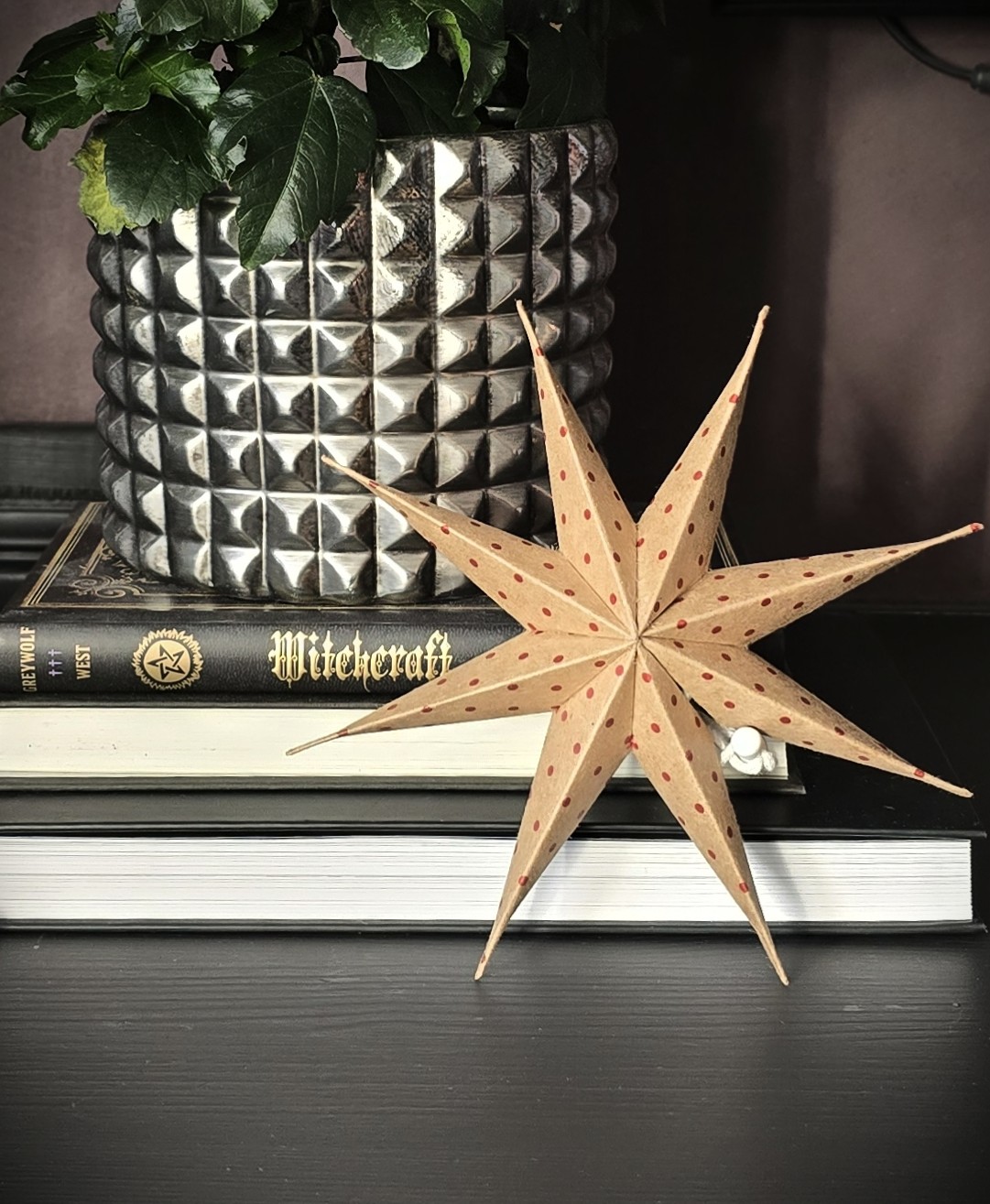 Julstjärna Mini - Brown/Red 20cm