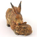 ゲーベル社  ウサギの親子  15/10cm  1975年