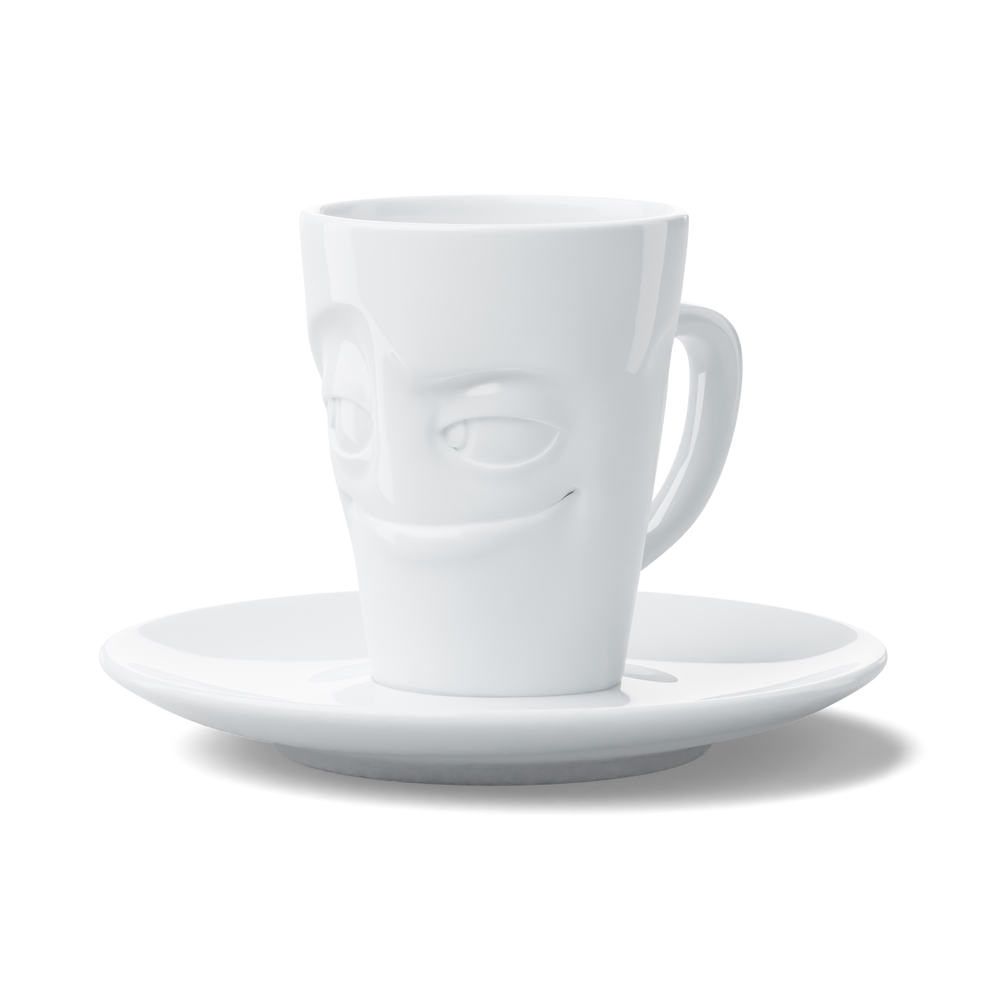 Tassen Känsloporslin - Espressokopp 80 ml + Fat  - Impish - 3