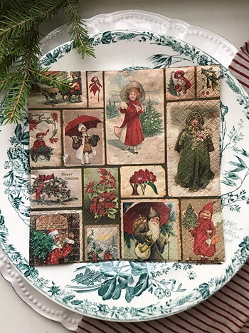 PAPPERSSERVETTER - CHRISTMAS JOY