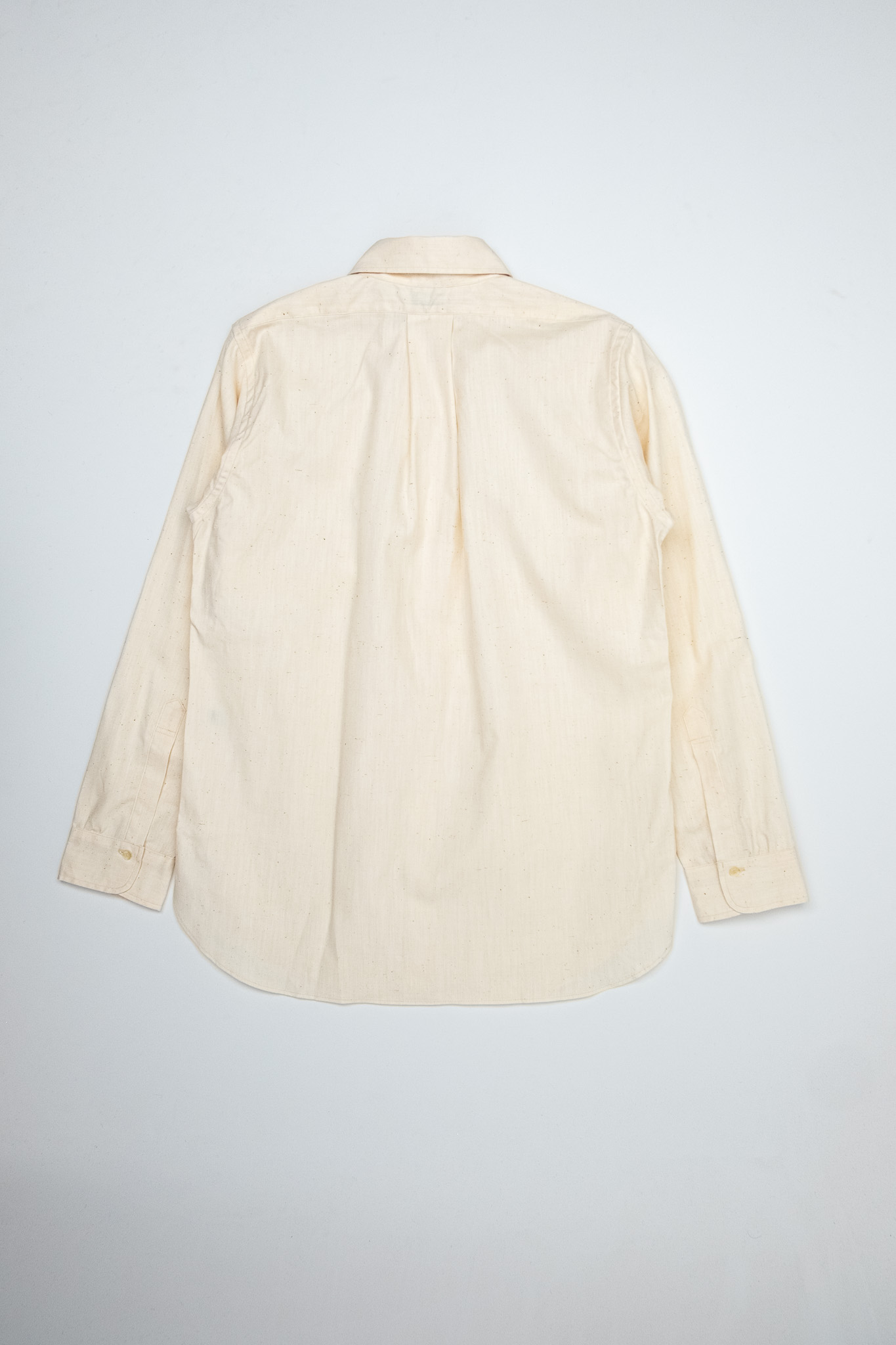 Warehouse x John Gluckow - BB Round Collar Oxford Shirt Ecru - 8