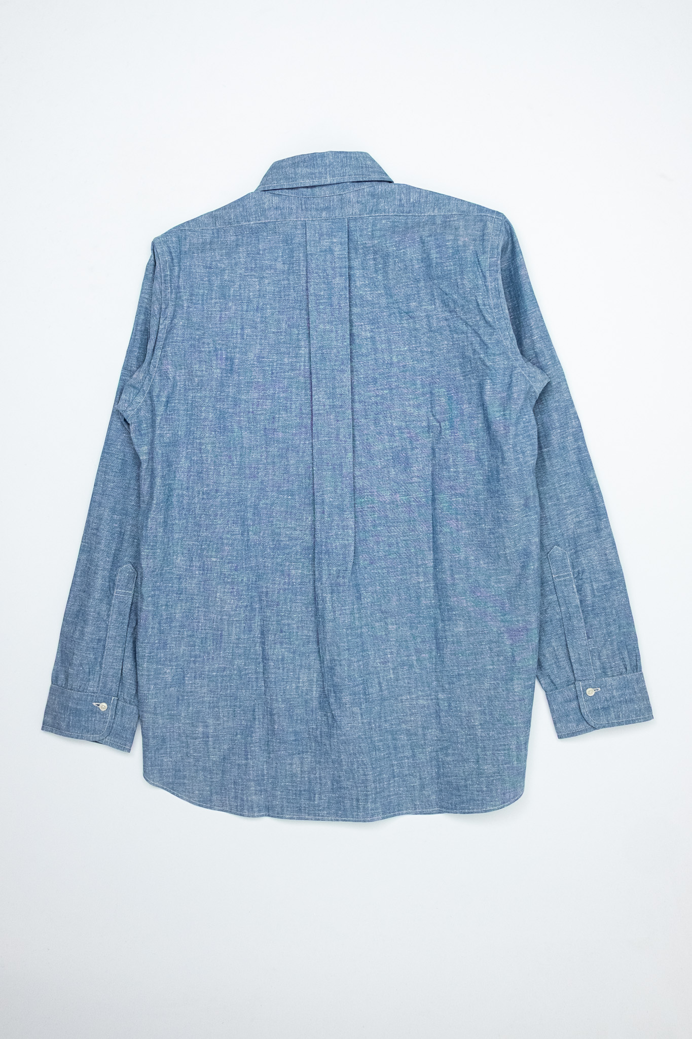 Warehouse x John Gluckow - BB Round Collar Oxford Shirt Navy - 9