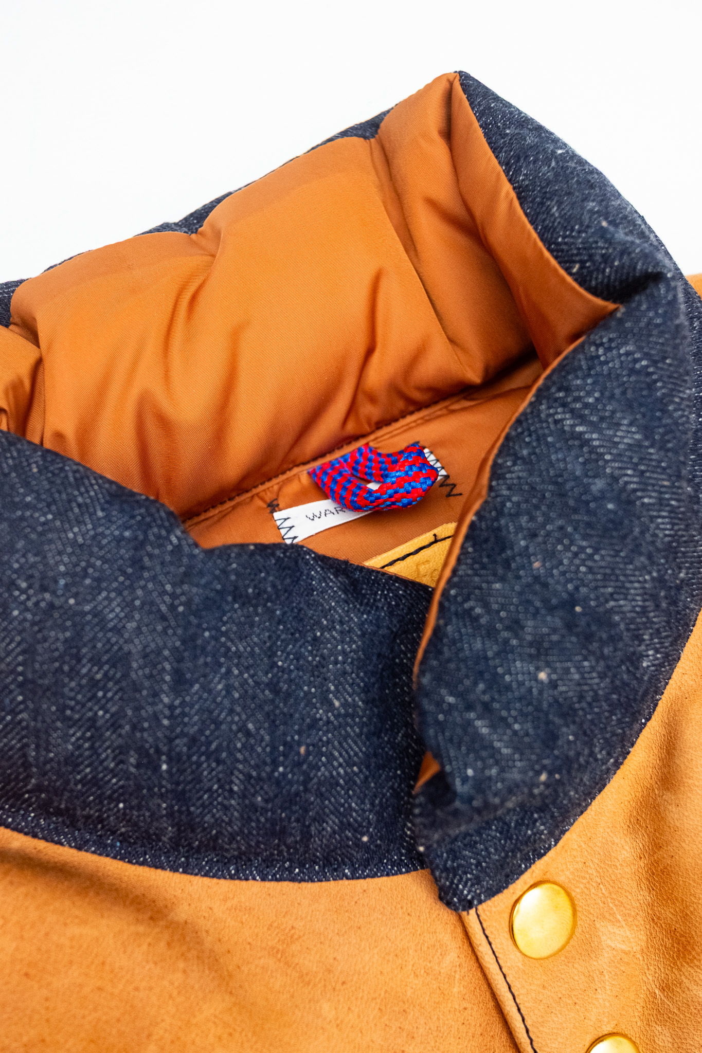 Warehouse x Rocky Mountain - Indigo HBT Cotton Down Vest - 4