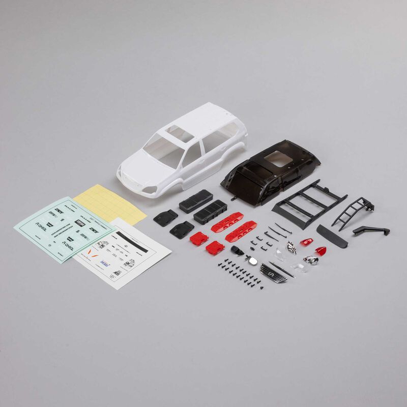 AXIAL Body, White: SCX24 Lexus GX 470