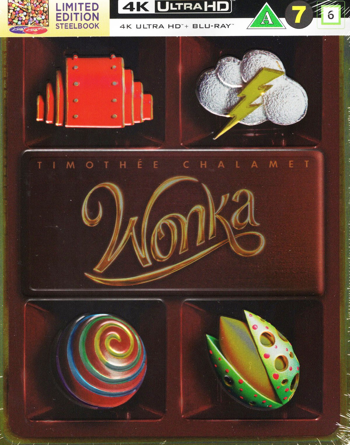 Wonka (Limited Edition Steelbook) (4K Ultra HD + Blu-ray)
