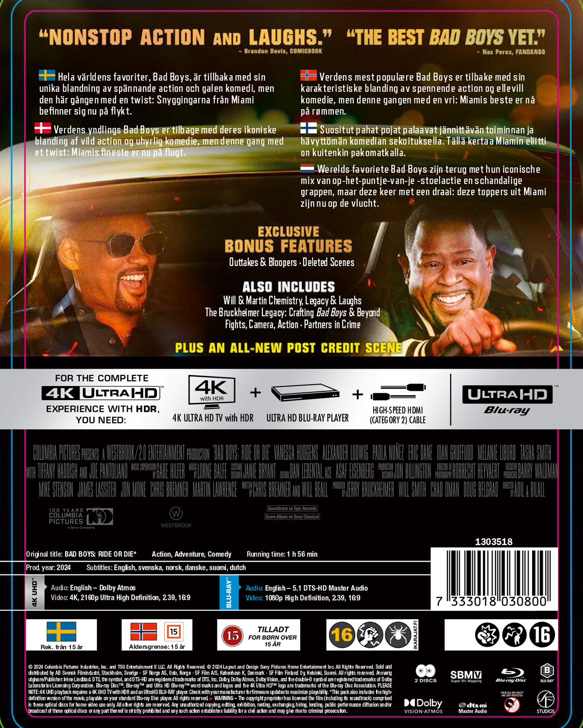 Bad Boys: Ride Or Die (Limited Edition Steelbook) (4K Ultra HD + Blu-ray) - 2