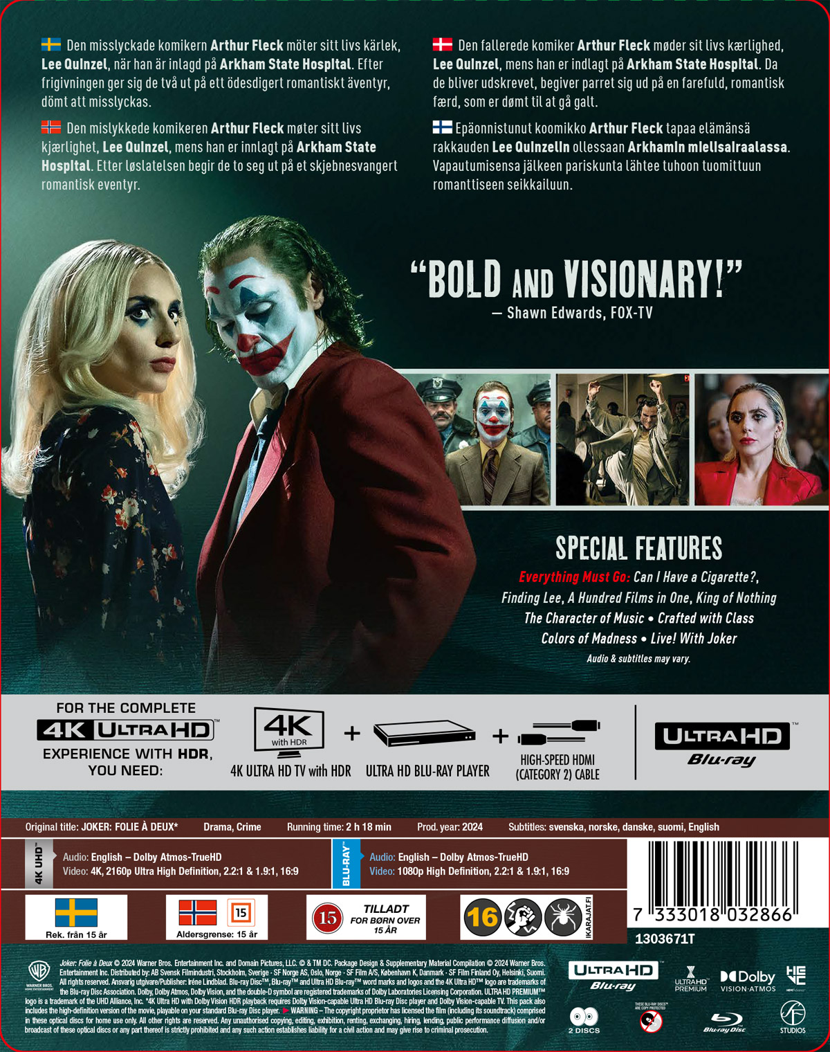 Joker: Folie à Deux (Limited Edition Steelbook) (4K Ultra HD + Blu-ray) - 2