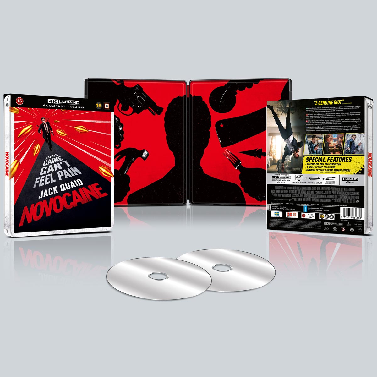Novocaine (Limited Edition Steelbook) (4K Ultra HD + Blu-ray) - 3
