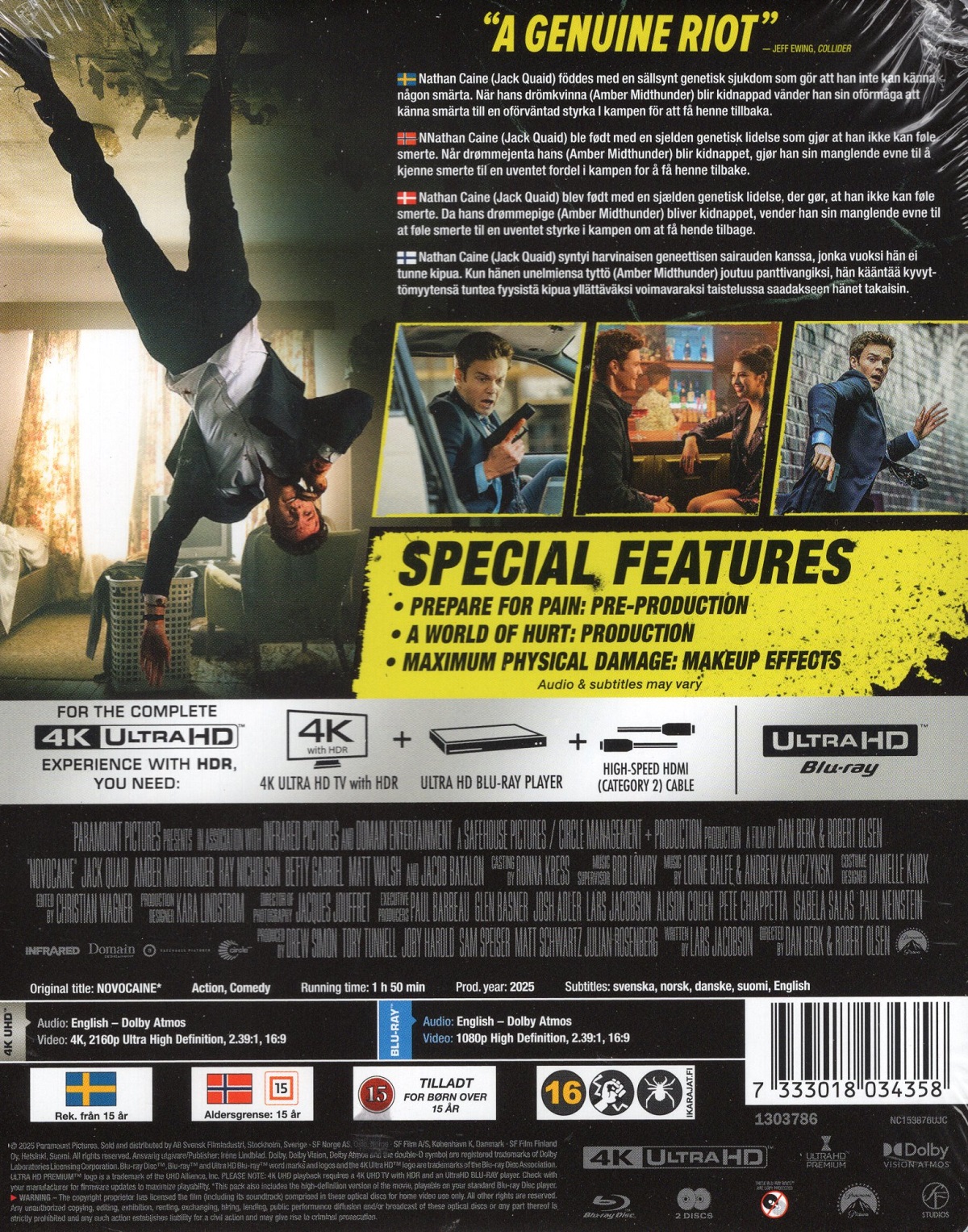 Novocaine (Limited Edition Steelbook) (4K Ultra HD + Blu-ray) - 2