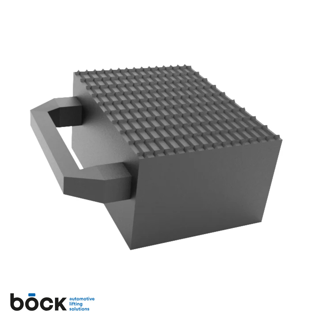 Böck gummiblock med handtag 80 mm