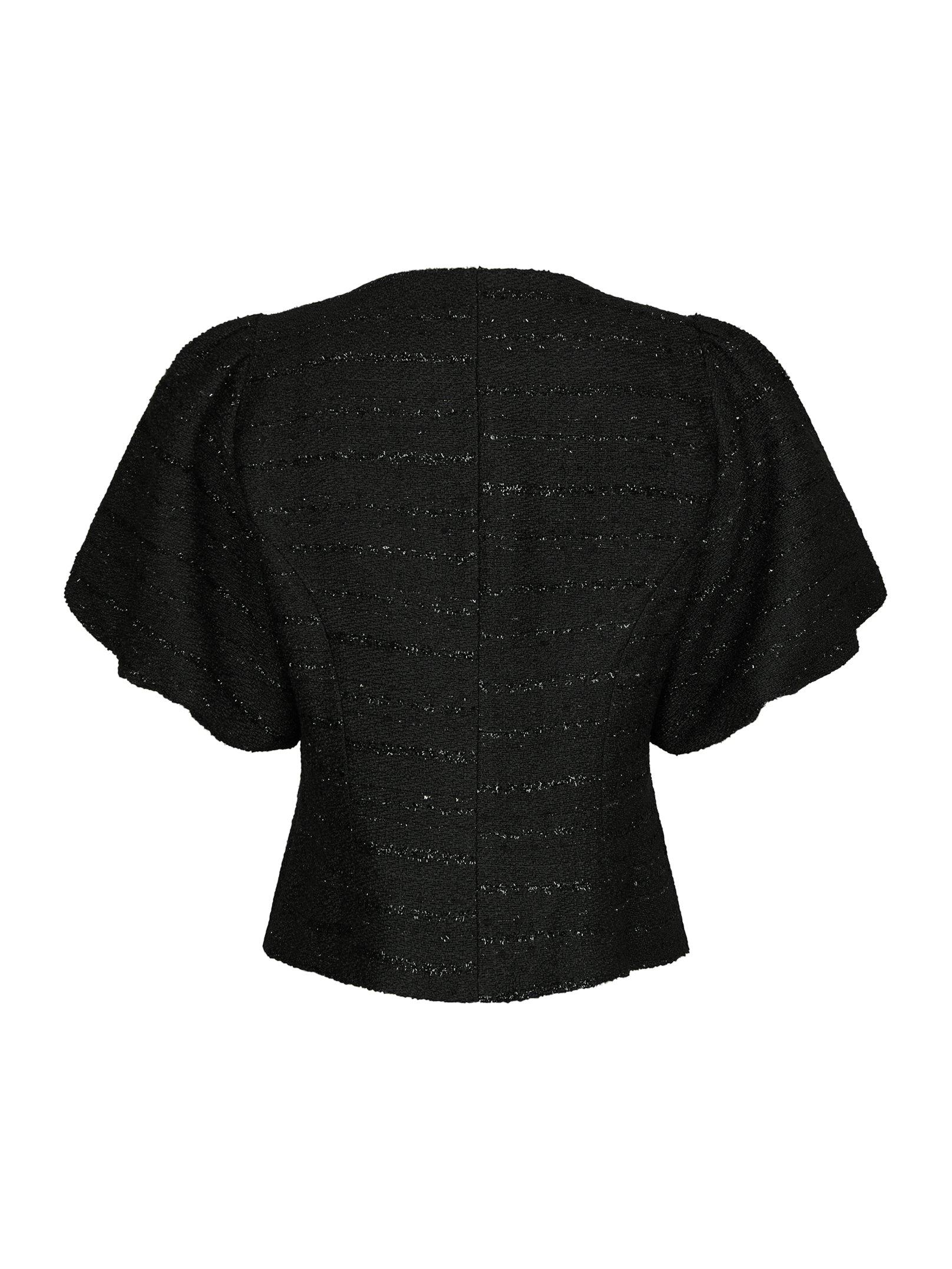 Anela Boucle Blouse Black - 2