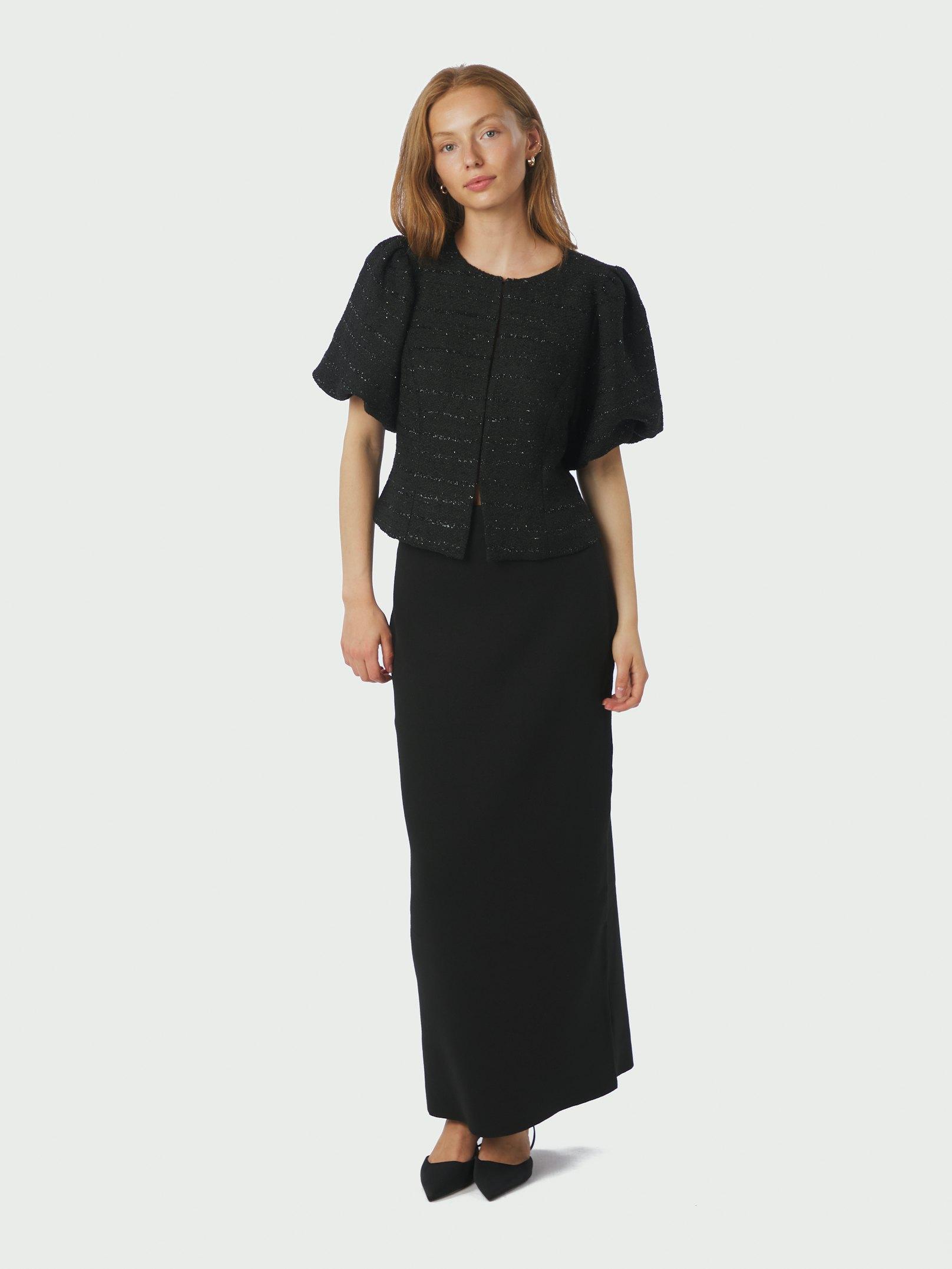 Anela Boucle Blouse Black - 5