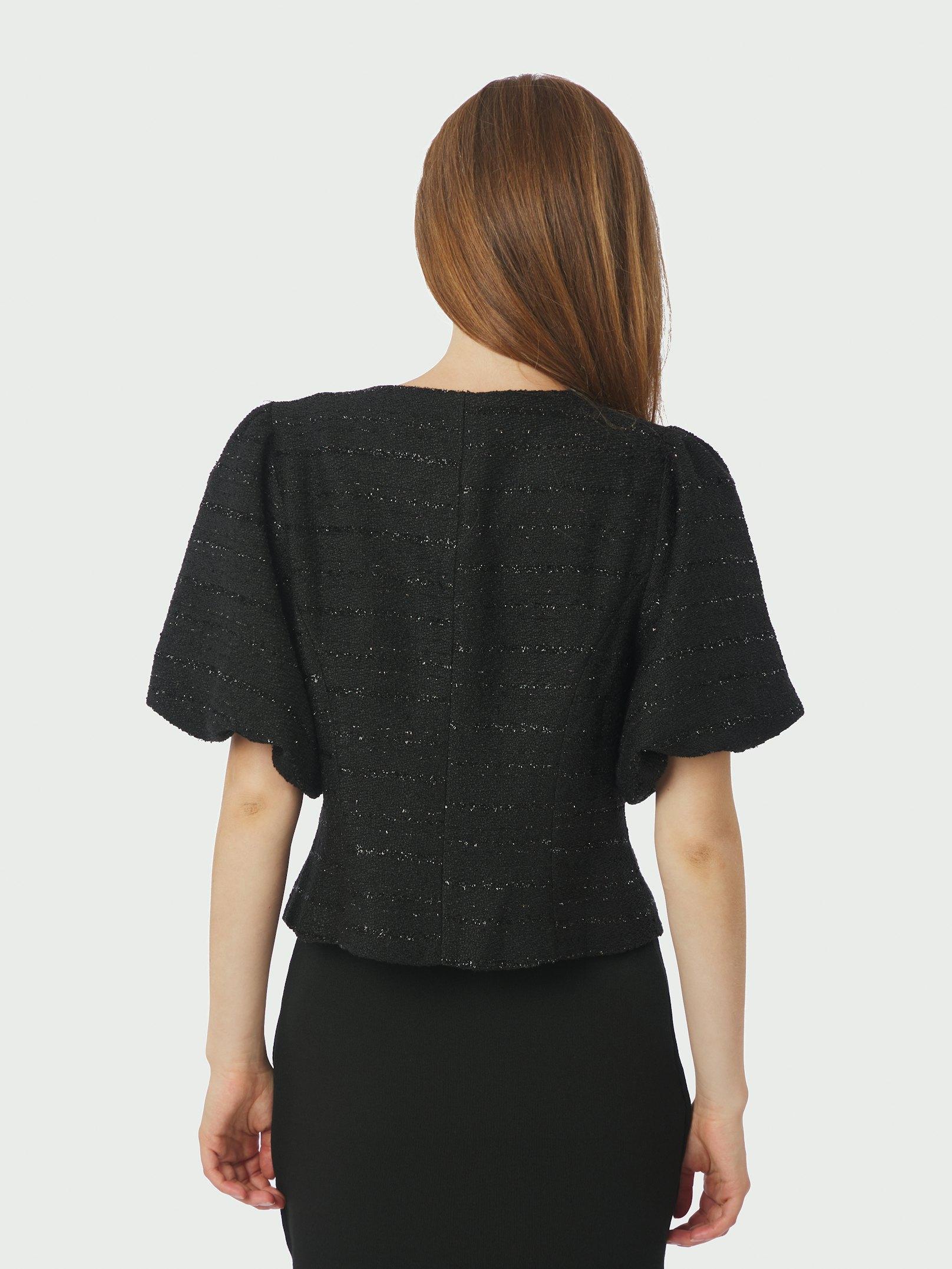 Anela Boucle Blouse Black - 4