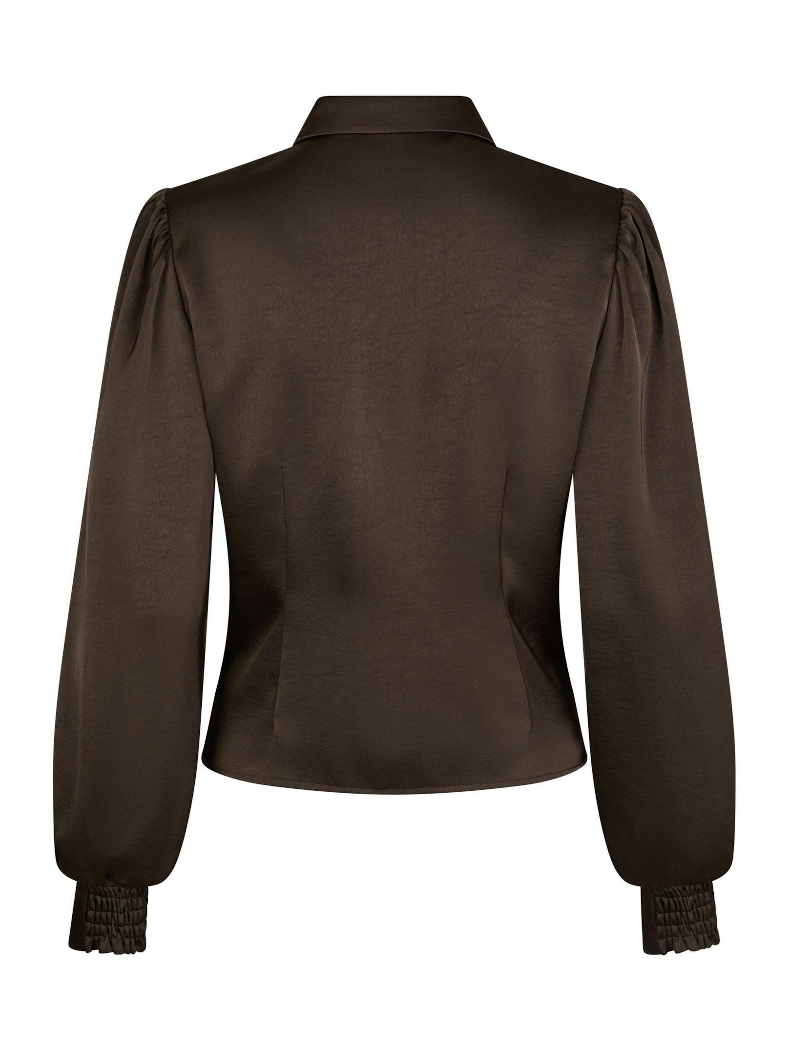 Fransala Heavy Sateen Shirt Dark brown - 2