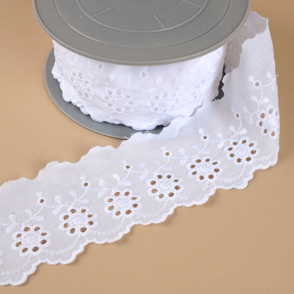 EMBROIDERED LACE - FLOWERS