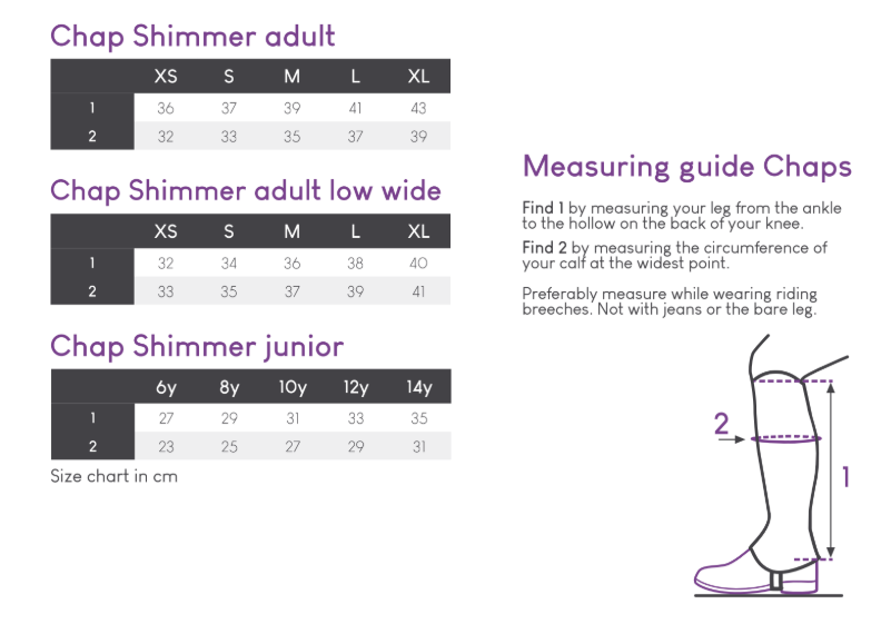 Chaps med glitter stenar - Junior - 13