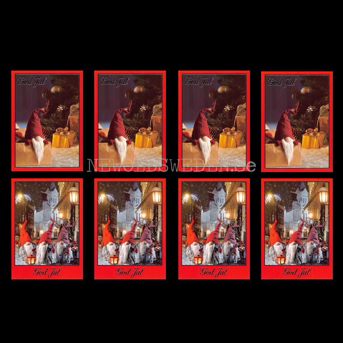 Julkort 8-pack 2 motiv - Mialotta Arvidson Mars - © Eliasson - 4